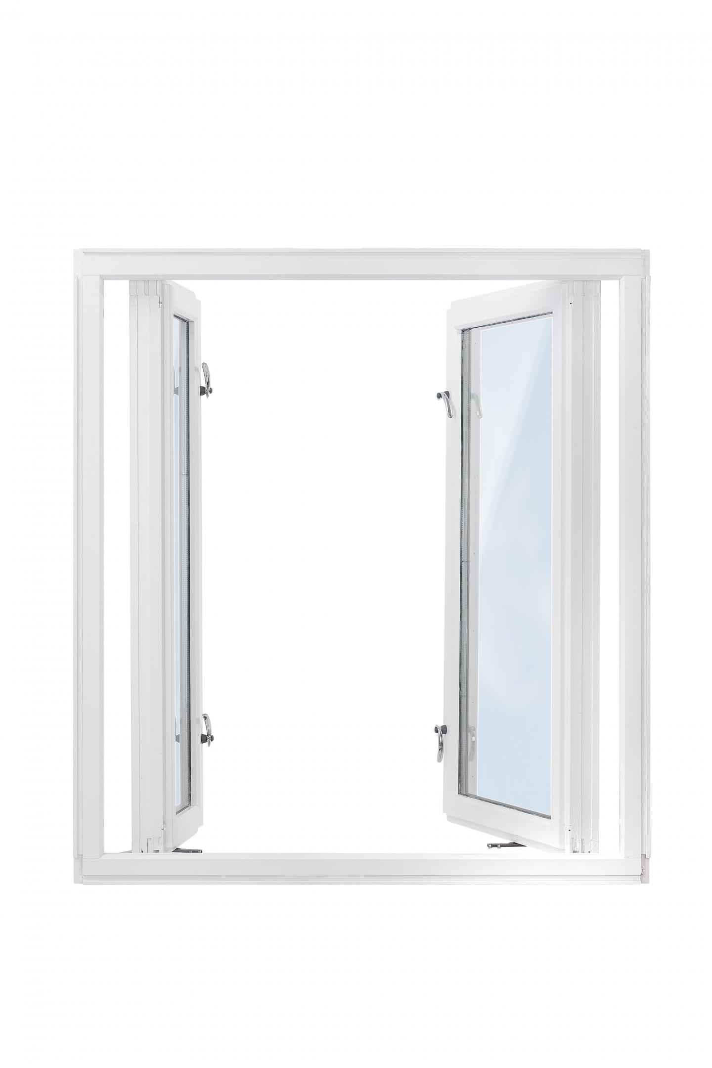 A white window showcasing the Spilka Swing system solution